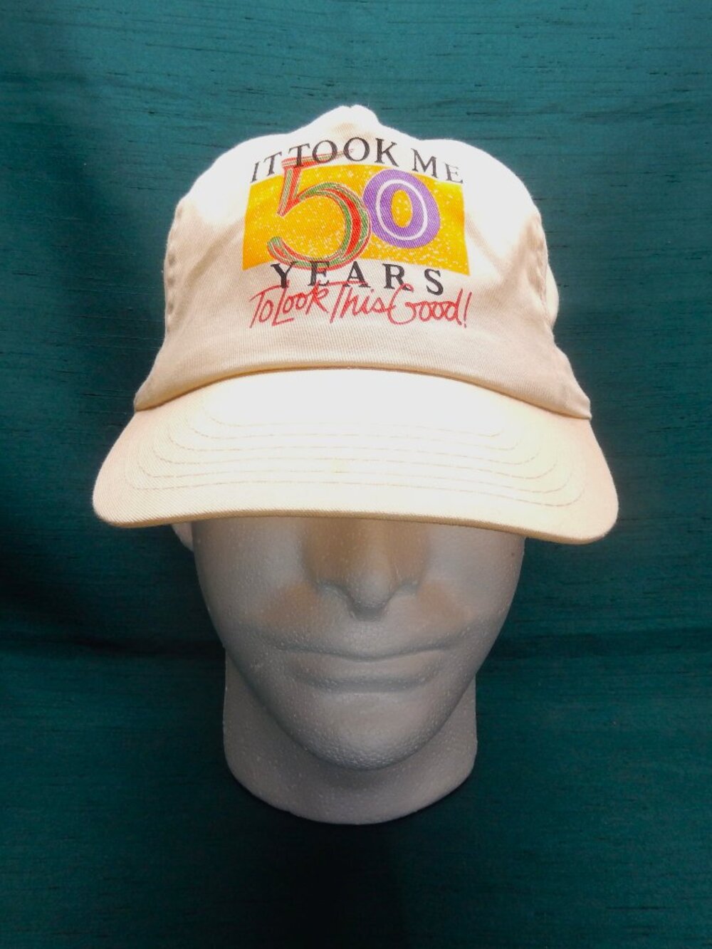 White Snapback Baseball Hat with Logo for Seniors